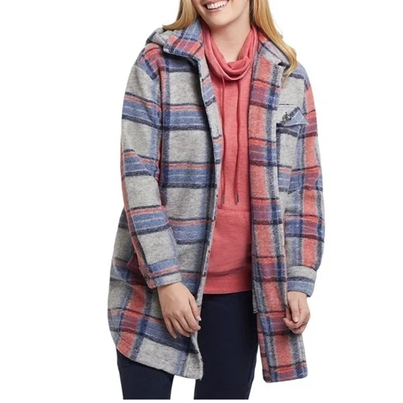TRIBAL XL PLAID JACKET WITH REMOVABLE HOOD - Picture 3 of 14